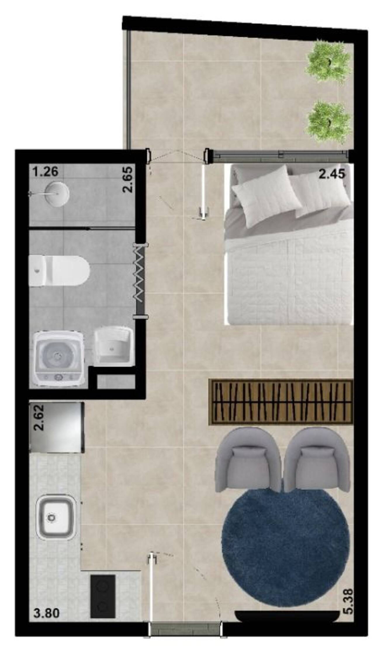 Apartamento para alugar com 1 quarto, 20m² - Foto 10